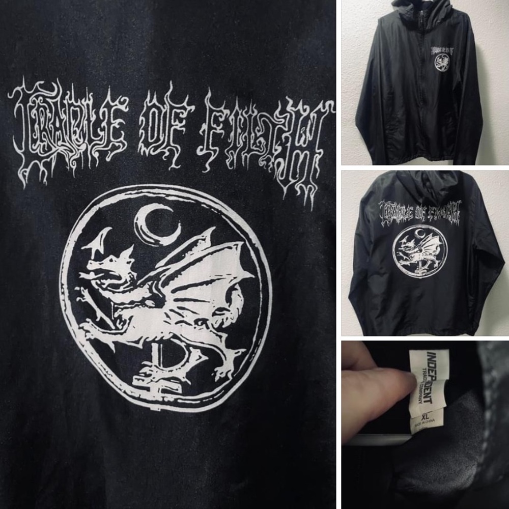 RARE Cradle of filth windbreaker